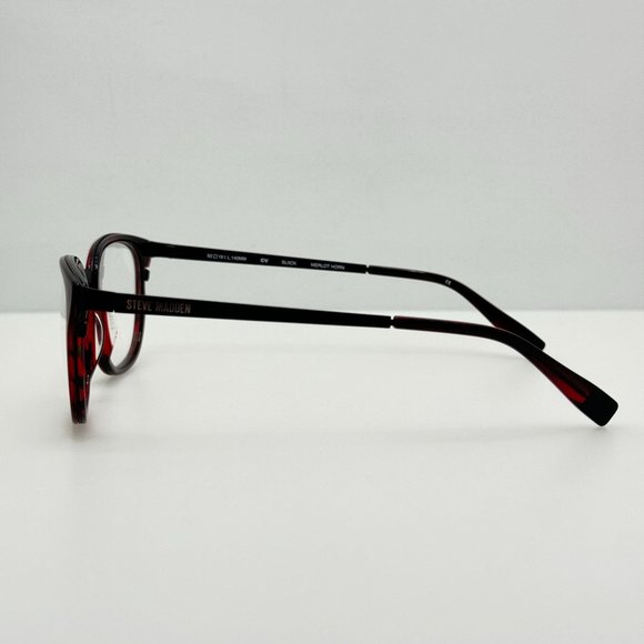 Steve Madden Eyeglasses Eye Glasses Frames Sliick Merlot Horn 52-19-140 - Picture 4 of 6